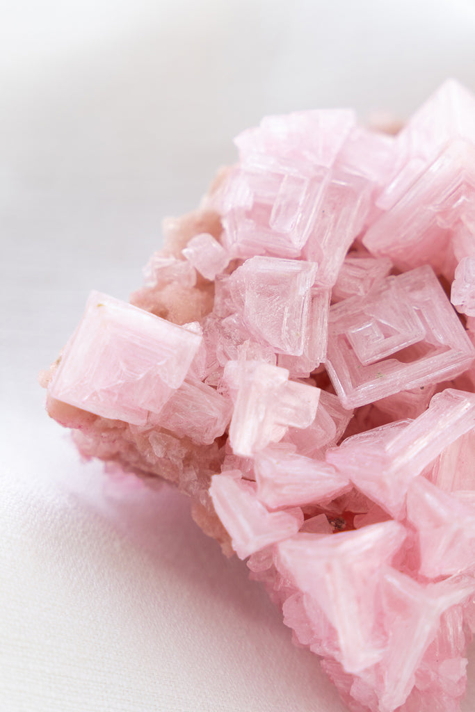 Pink Halite Cluster
