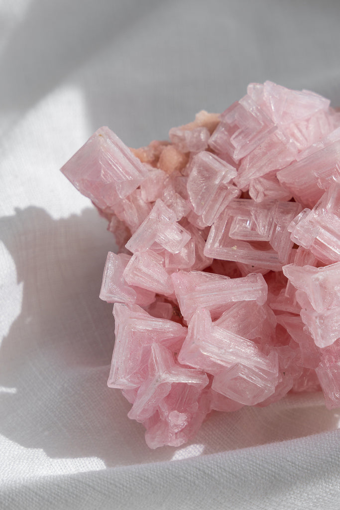 Pink Halite Cluster