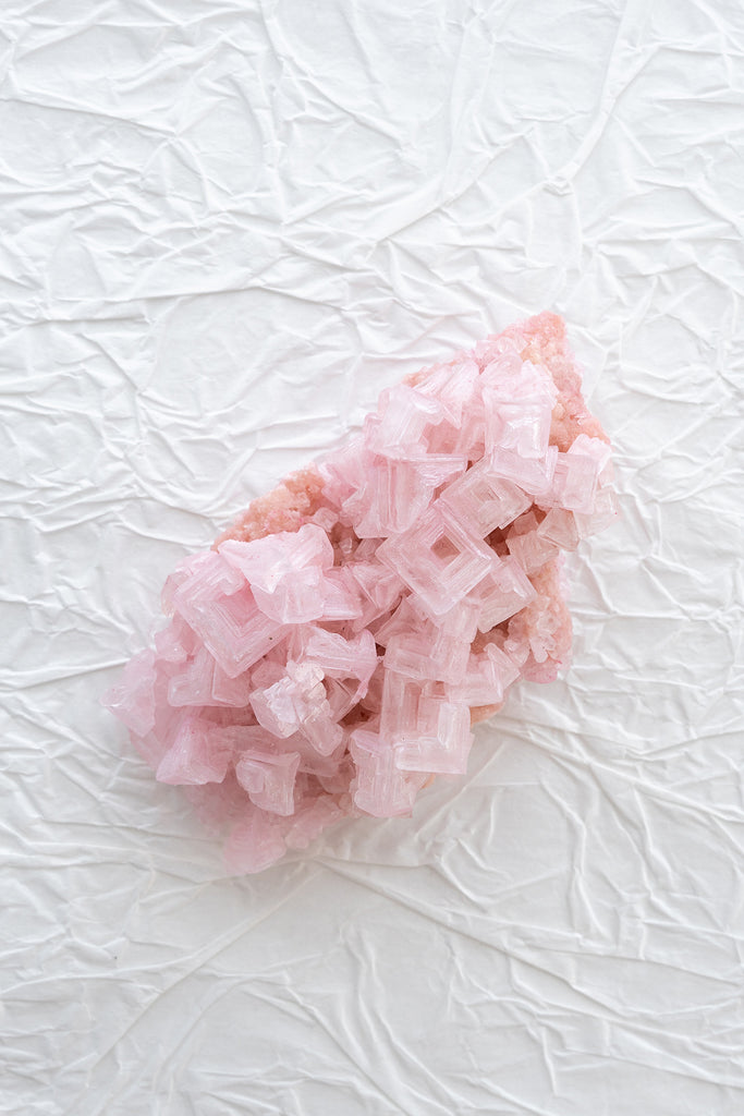 Pink Halite Cluster
