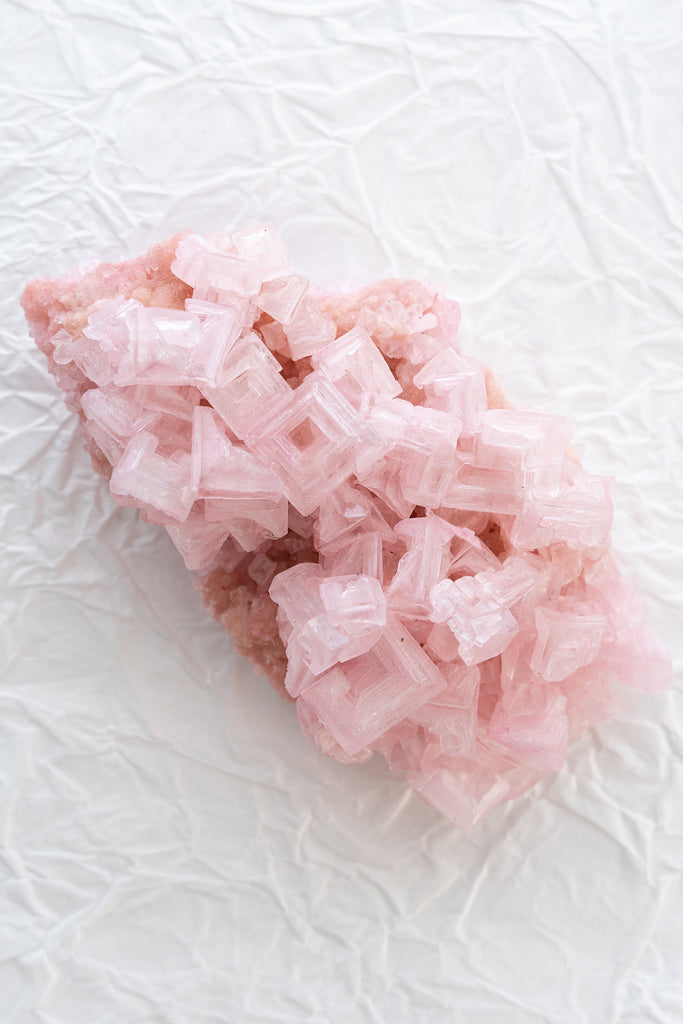 Pink Halite Cluster