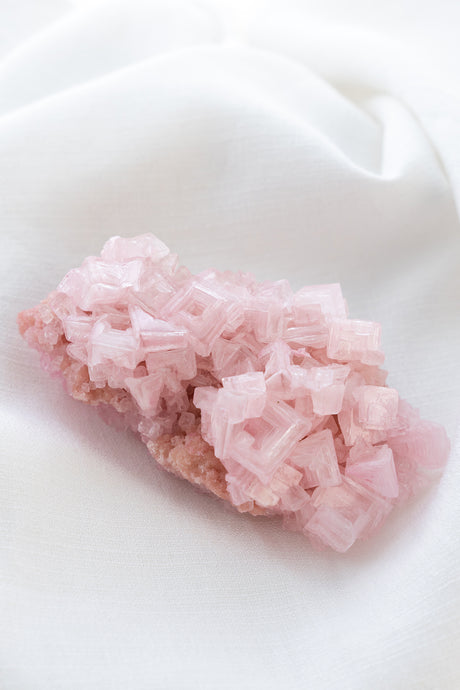 Pink Halite Cluster