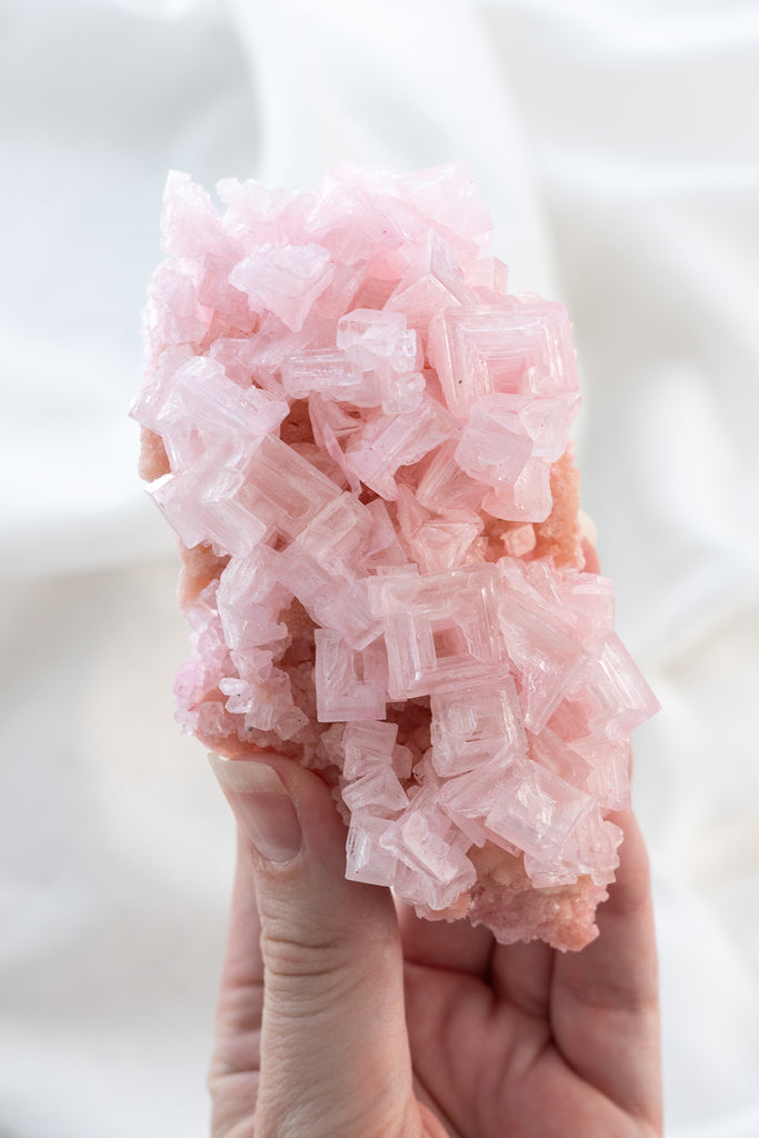 Pink Halite Cluster