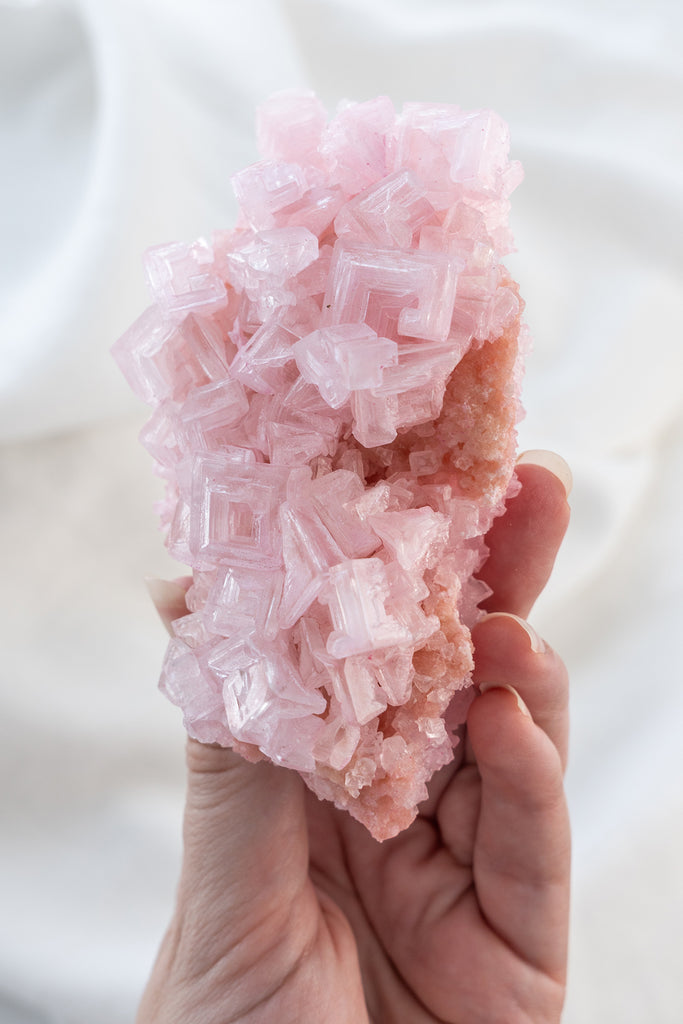 Pink Halite Cluster