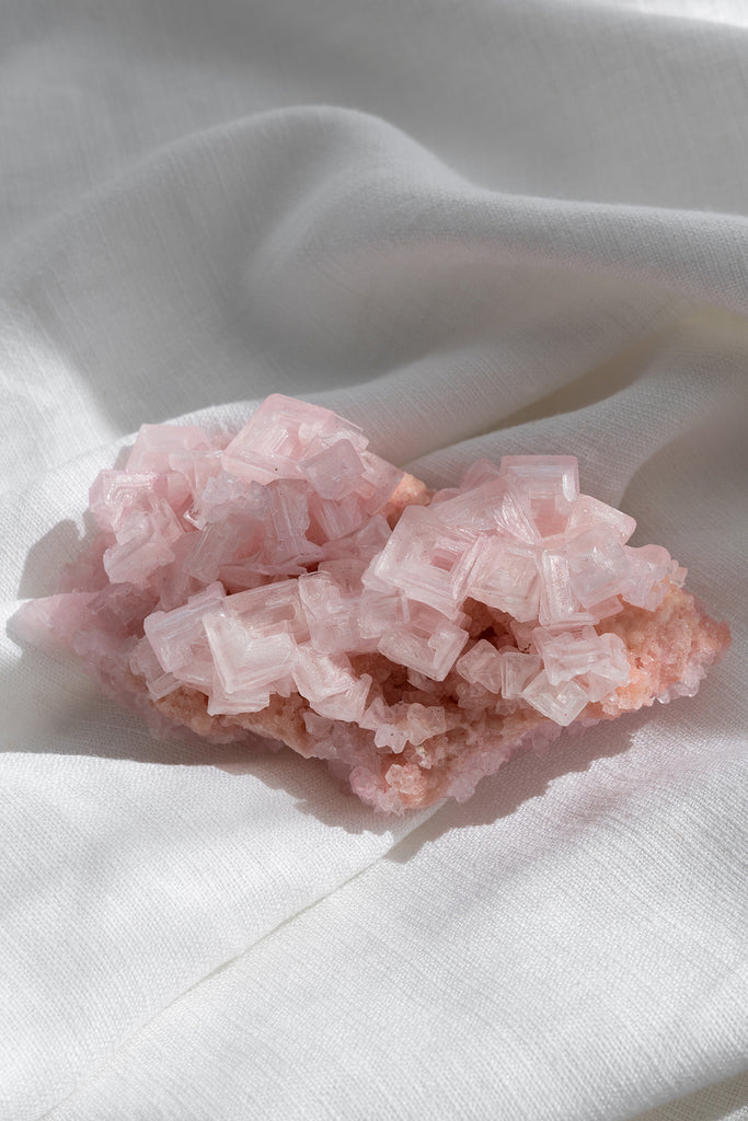Pink Halite Cluster