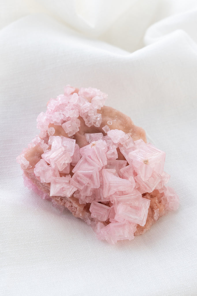 Pink Halite Cluster