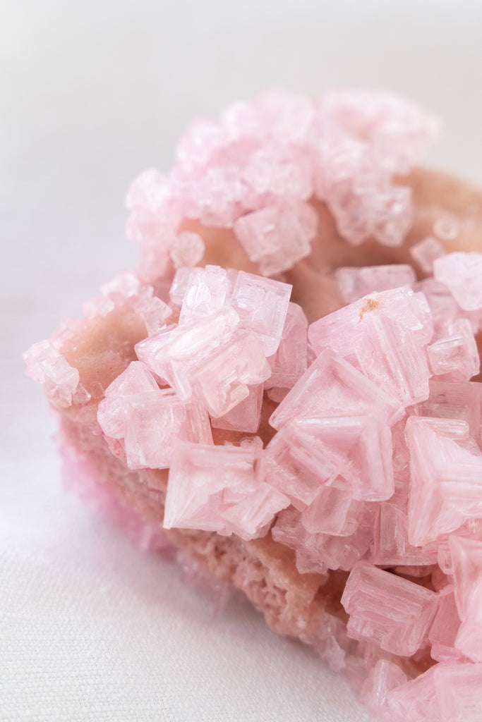 Pink Halite Cluster