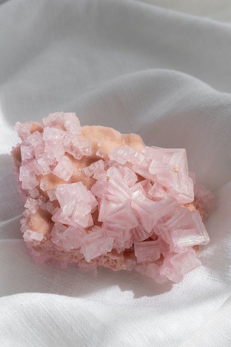 Pink Halite Cluster