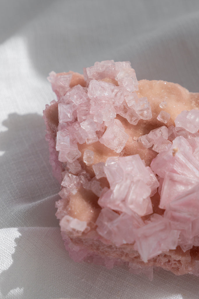 Pink Halite Cluster