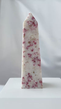 cinnabrite cherry blossom obelisk peru