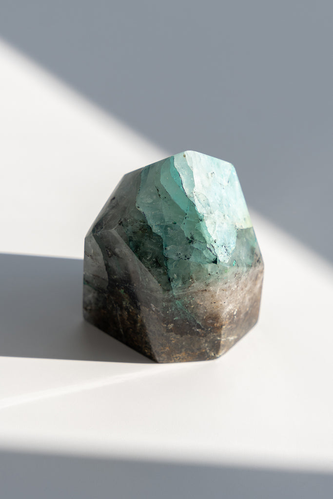 chrysocolla quartz freeform crystal