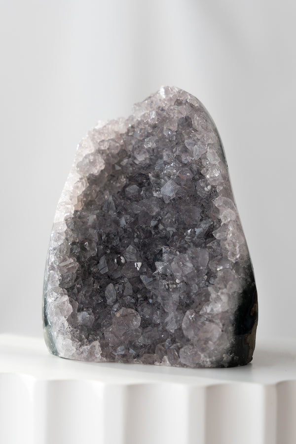 Rainbow Grey Amethyst Cutbase - 469g