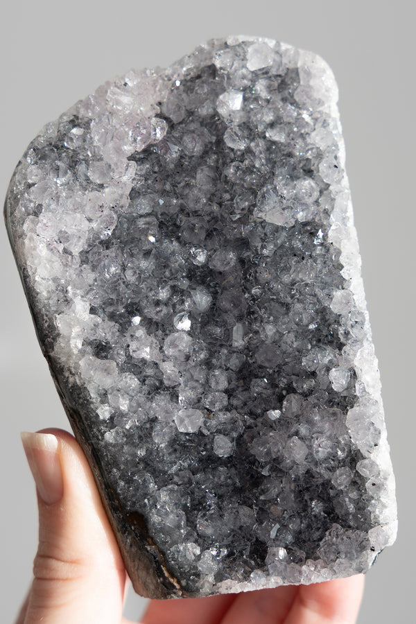 Rainbow Grey Amethyst Cutbase - 460g
