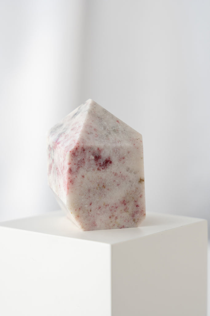 cherry blossom cinnabrite stone freeform crystal