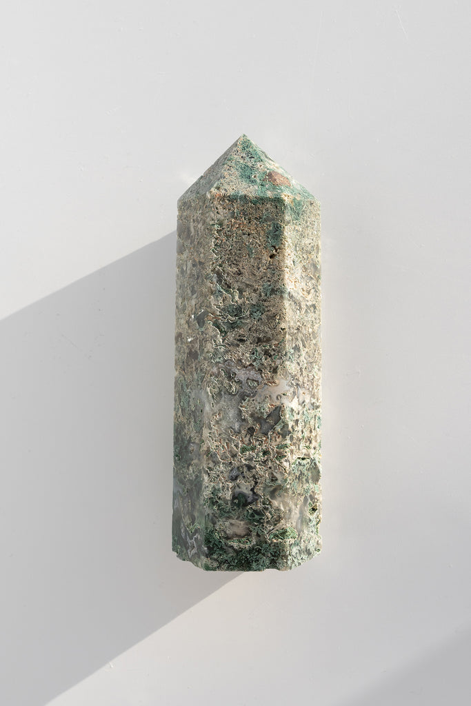 moss agate tower point