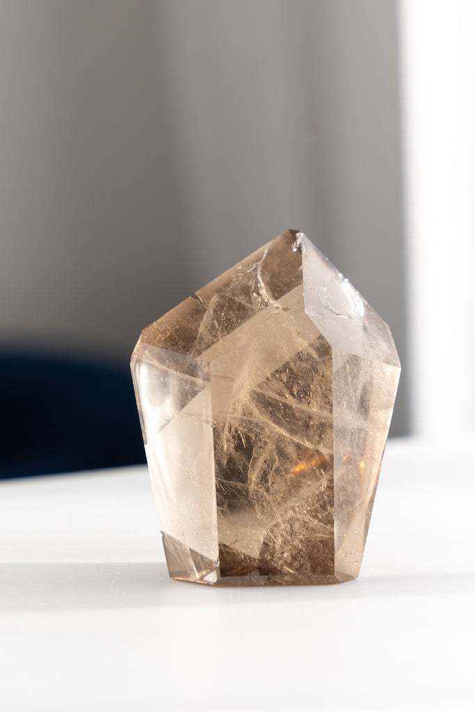 Smokey Quartz Faceted Point