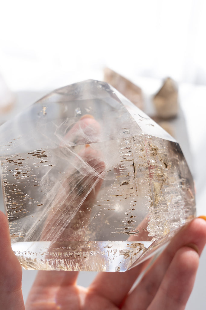 Included Quartz Freeform Point