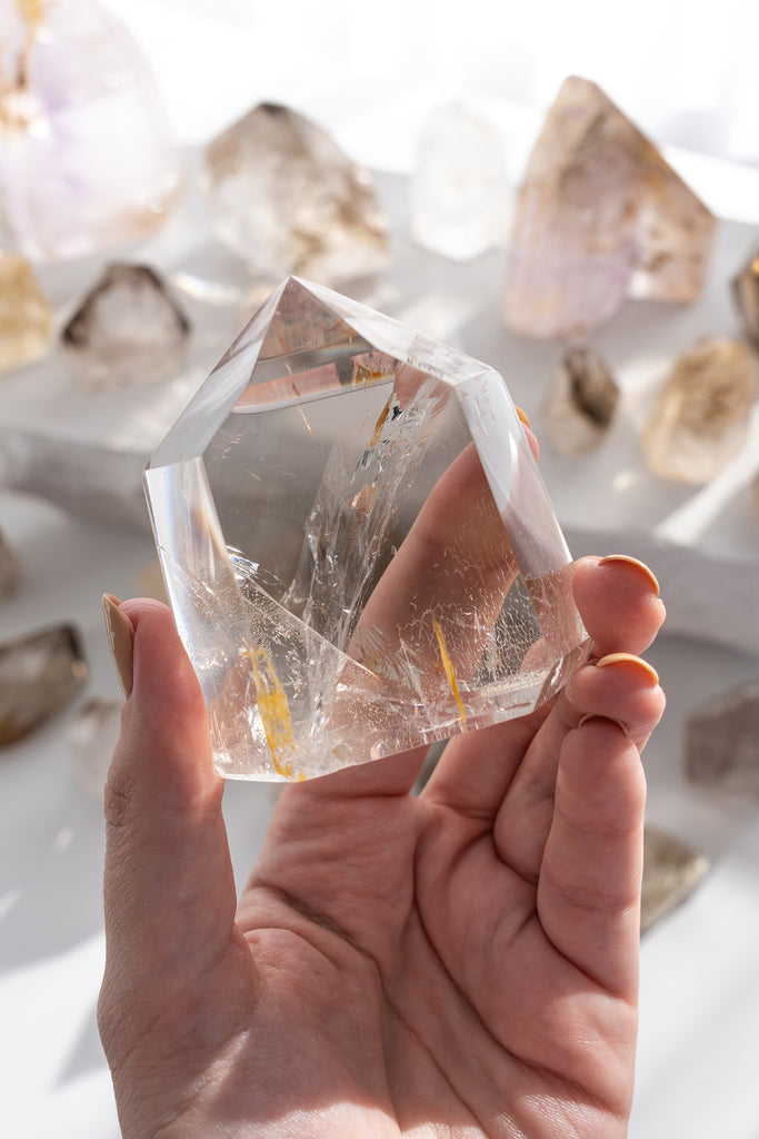 Included Quartz Freeform Point