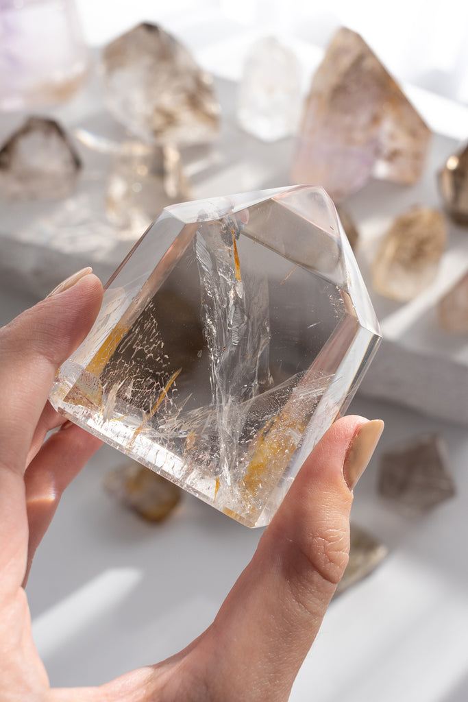 Included Quartz Freeform Point