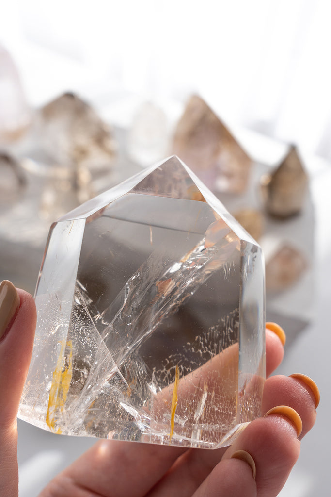 Included Quartz Freeform Point