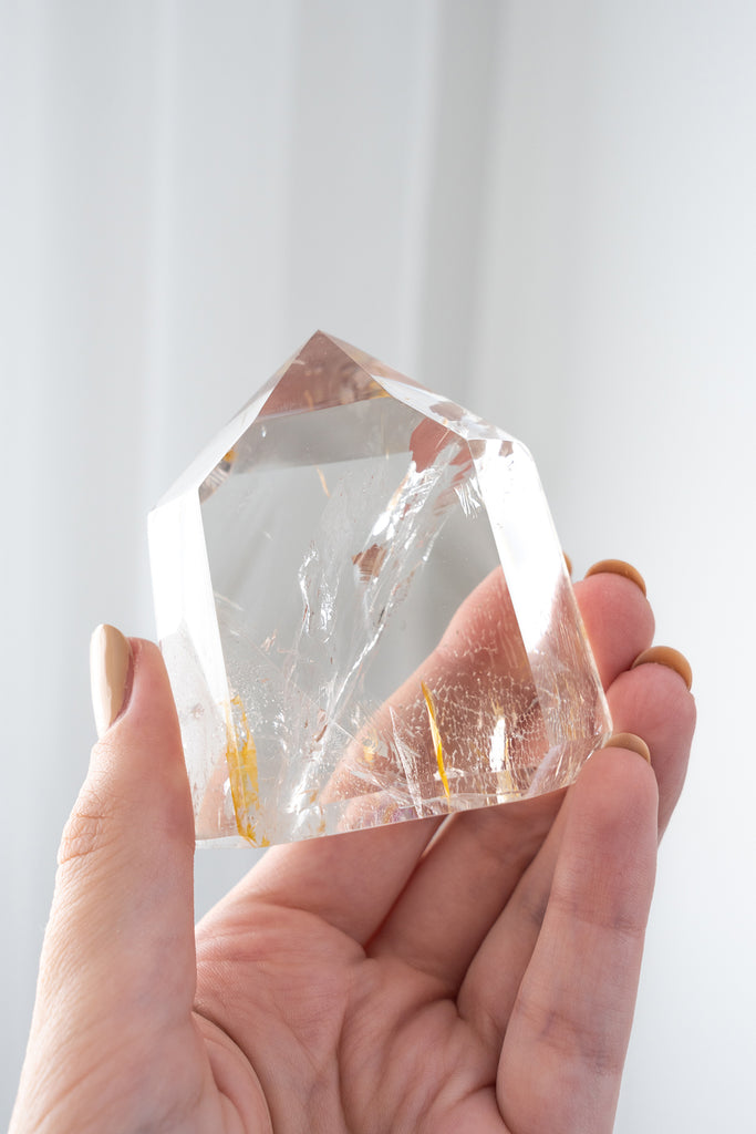 Included Quartz Freeform Point