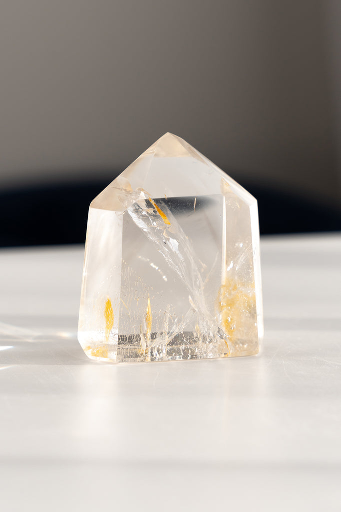 Included Quartz Freeform Point
