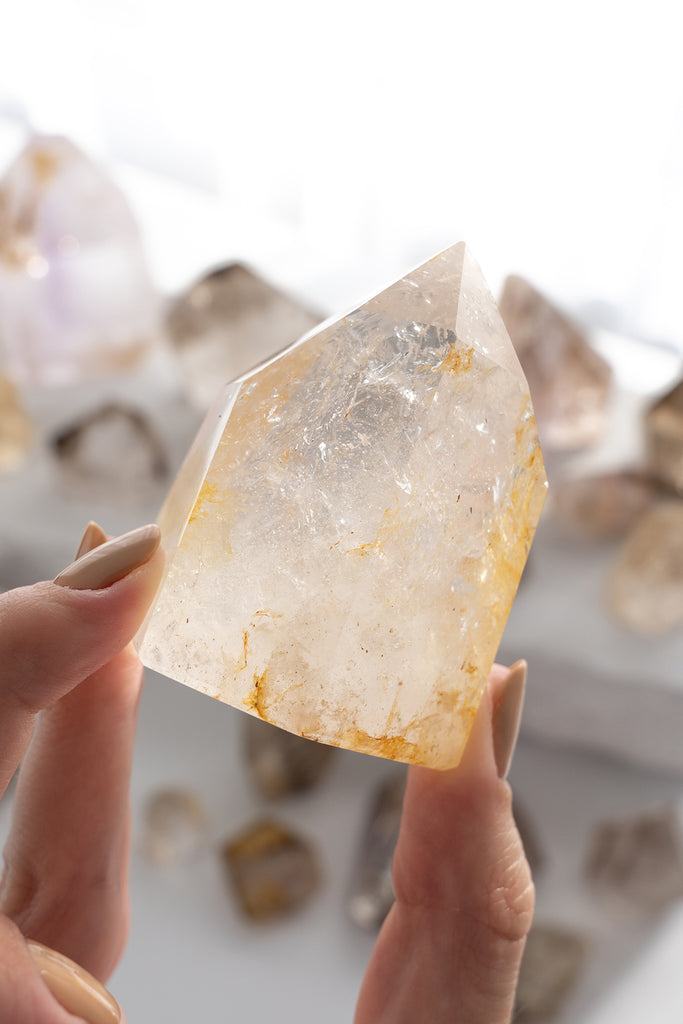 Included Quartz Freeform Point