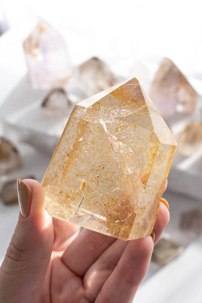 Included Quartz Freeform Point