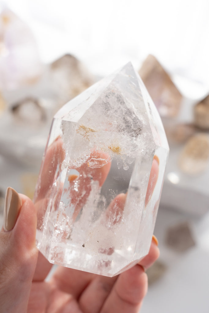 Included Quartz freeform Point