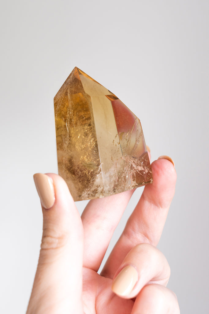 Natural Citrine Point
