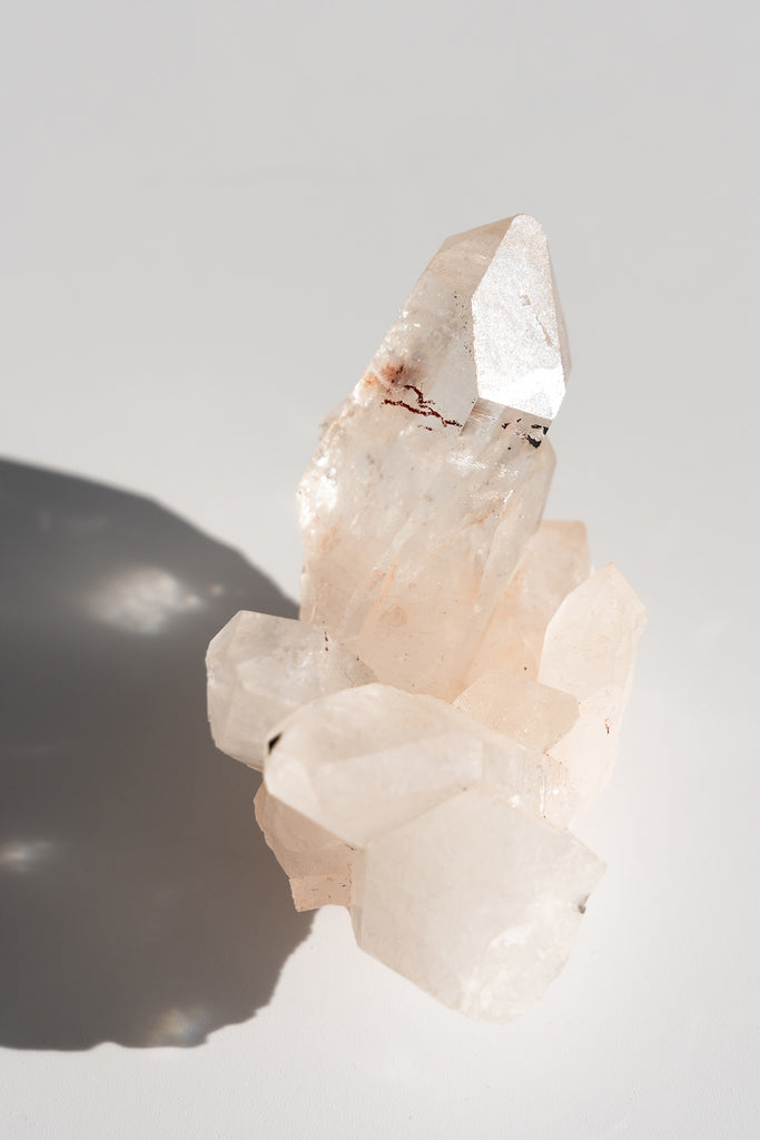 Pink Himalayan Samadhi Quartz Cluster