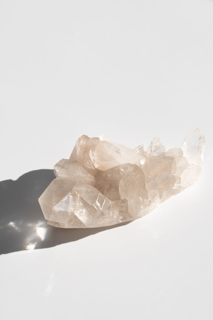 Pink Himalayan Samadhi Quartz Cluster
