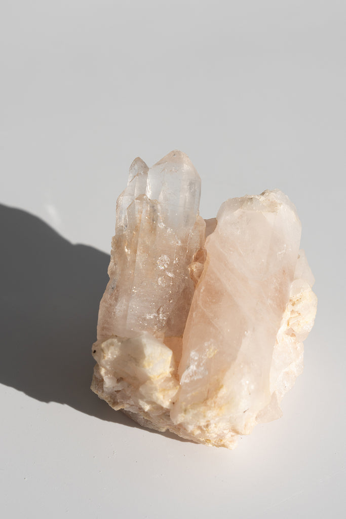 Pink Himalayan Samadhi Quartz Cluster