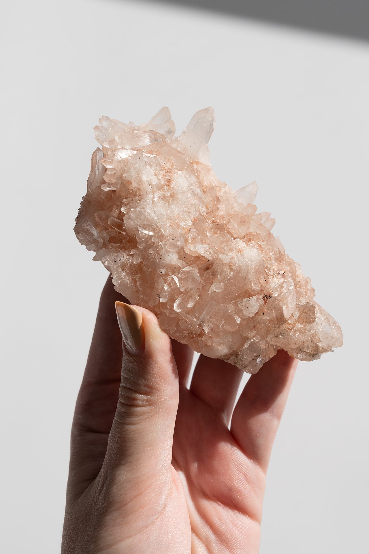 Rose Quartz Cluster Pink Himalayan Samadhi Quartz Pink Himalayan