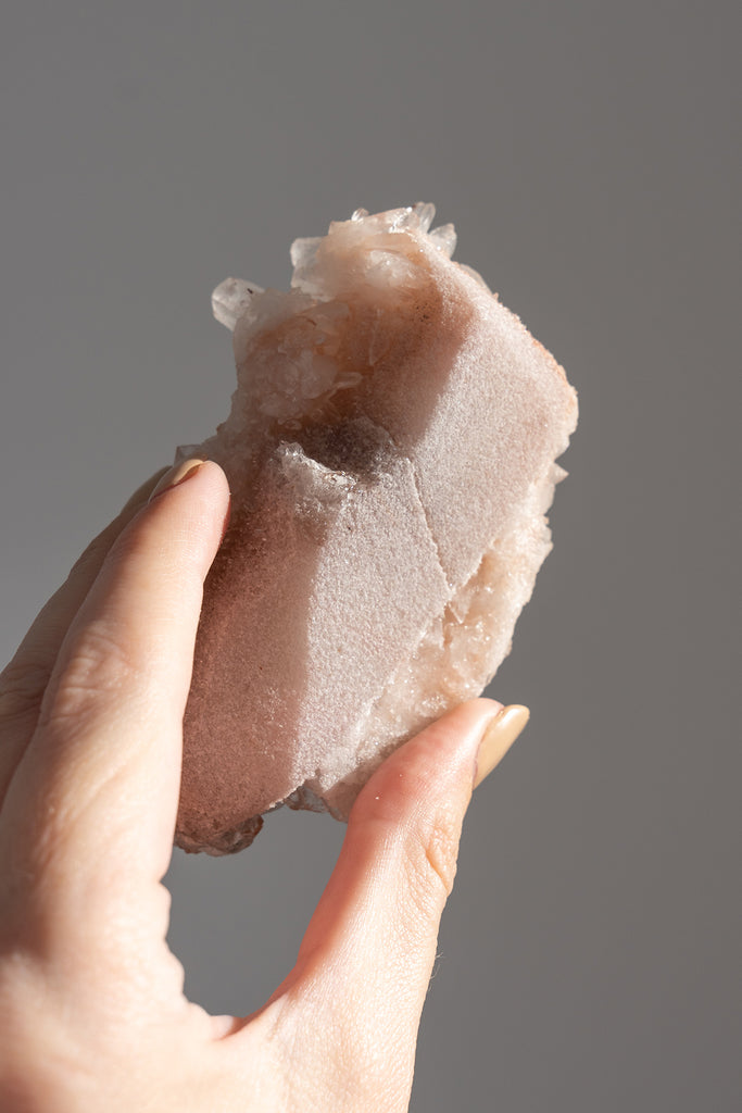 Pink Himalayan Samadhi Quartz Cluster