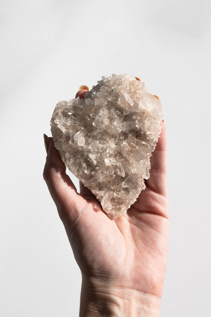 Pink Himalayan Samadhi Quartz Cluster