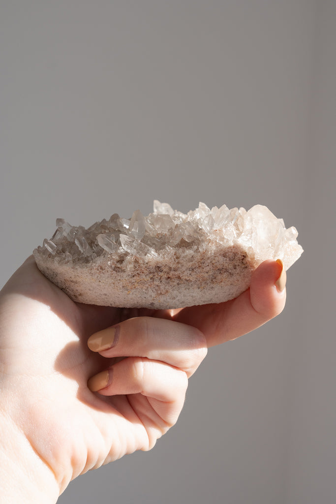 Pink Himalayan Samadhi Quartz Cluster