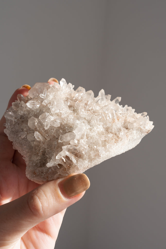 Pink Himalayan Samadhi Quartz Cluster