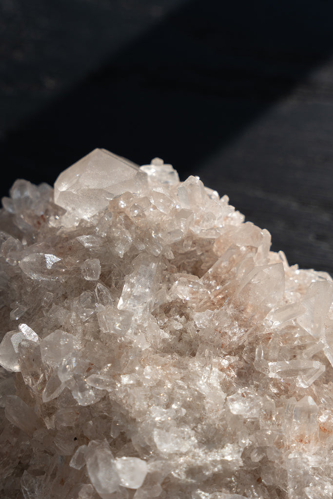 Pink Himalayan Samadhi Quartz Cluster