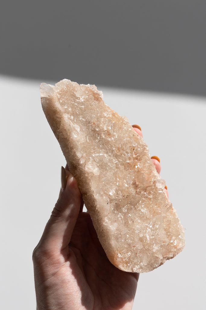 Pink Himalayan Samadhi Quartz Cluster