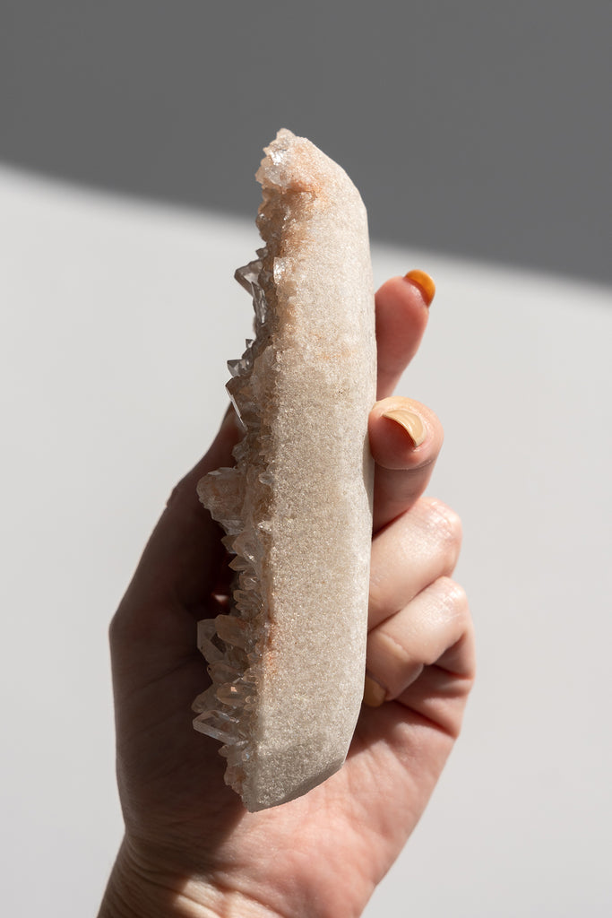 Pink Himalayan Samadhi Quartz Cluster