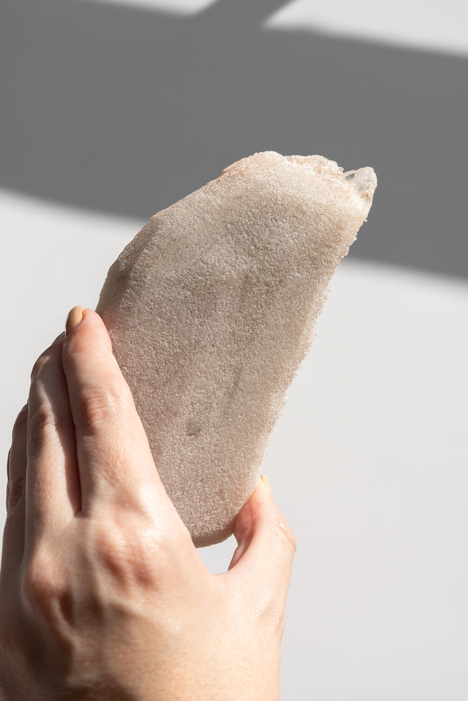 Pink Himalayan Samadhi Quartz Cluster