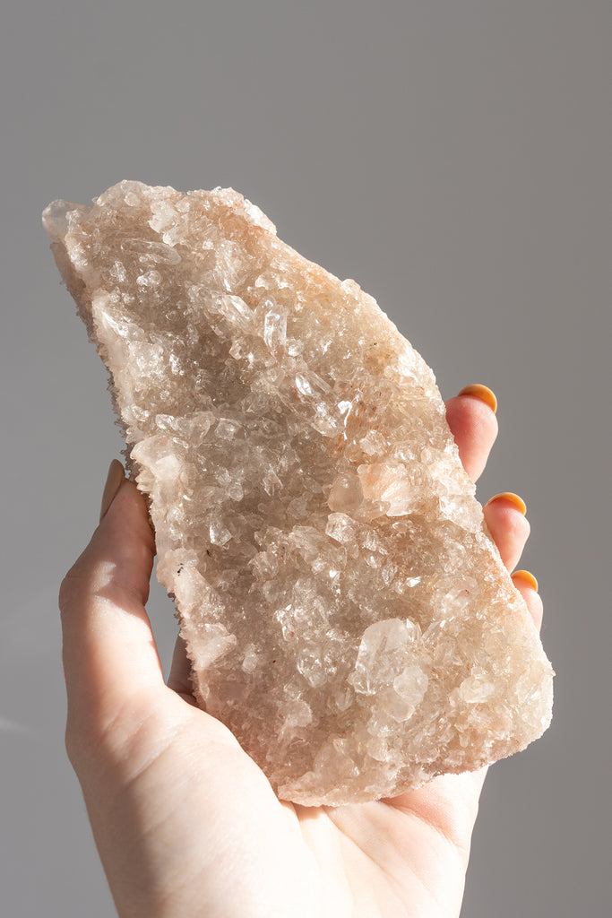 Pink Himalayan Samadhi Quartz Cluster