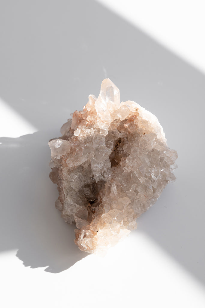 Pink Himalayan Samadhi Quartz Cluster