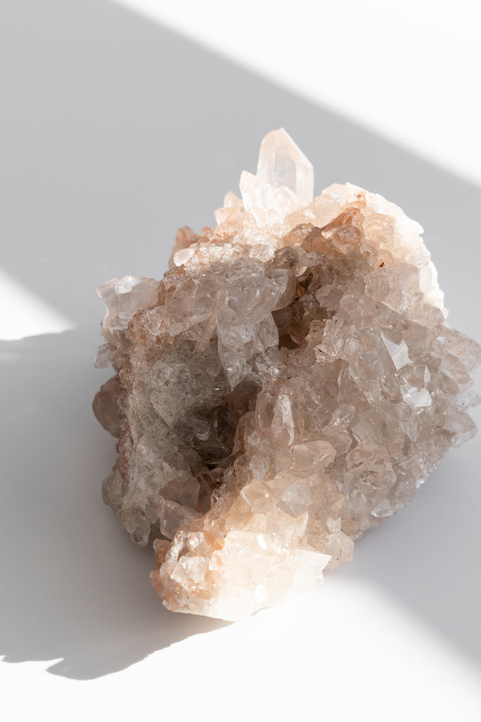 Pink Himalayan Samadhi Quartz Cluster