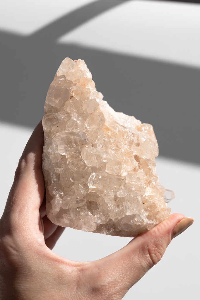 Pink Himalayan Samadhi Quartz Cluster