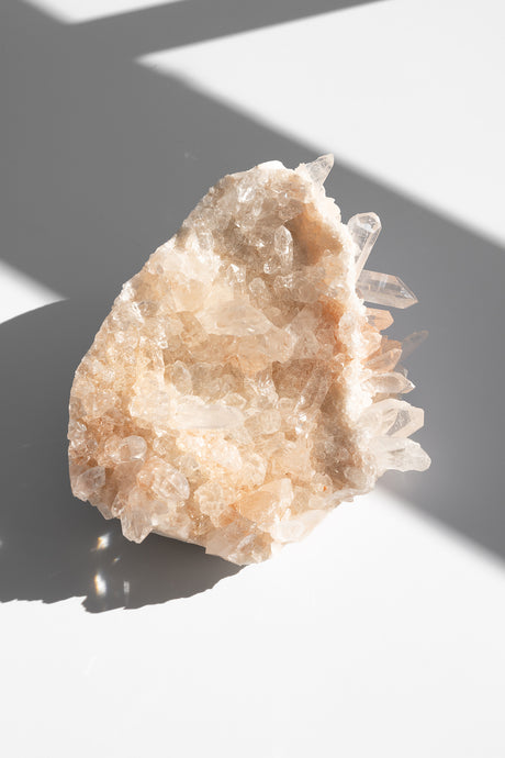 Pink Himalayan Samadhi Quartz Cluster