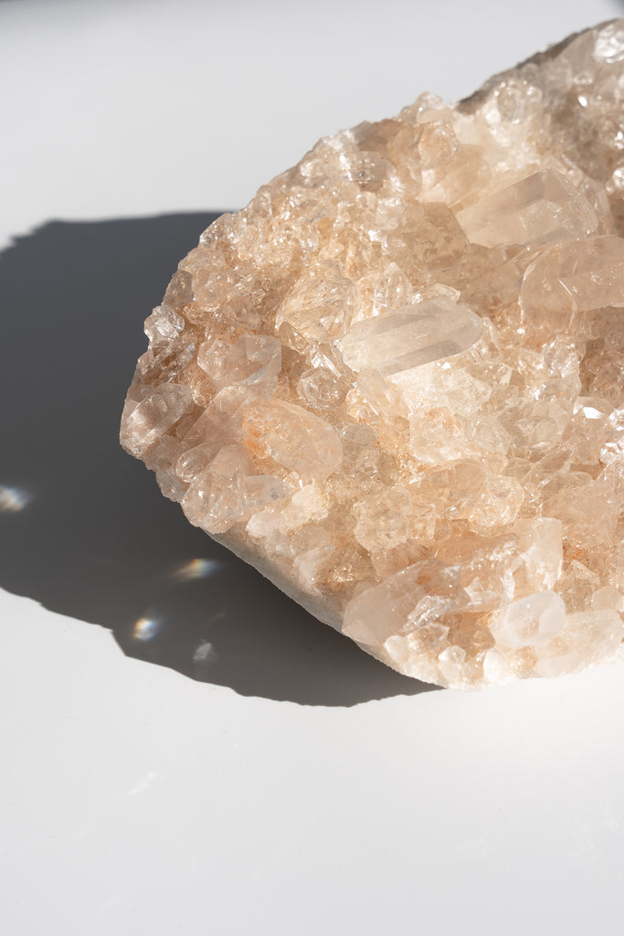 Pink Himalayan Samadhi Quartz Cluster