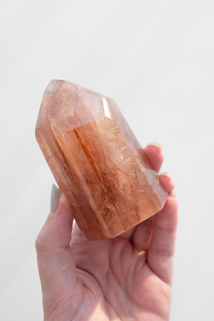 fire quartz hematoid quartz tower point generator