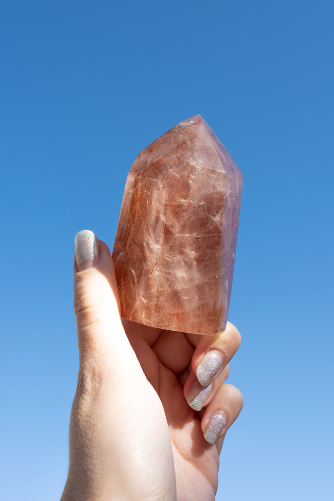 fire quartz hematoid quartz tower point generator