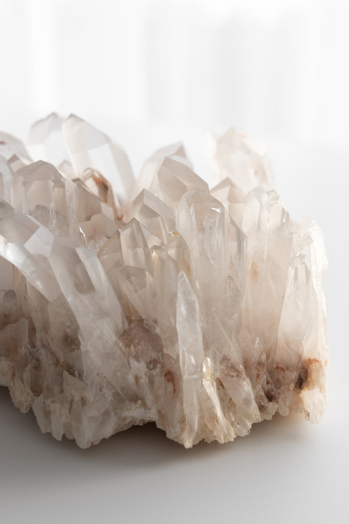 included clear quartz cluster